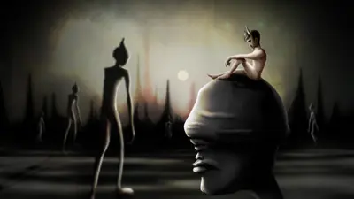 "Same Dark Places" - artwork by graphic design and illustration alumnus Evan Kisner