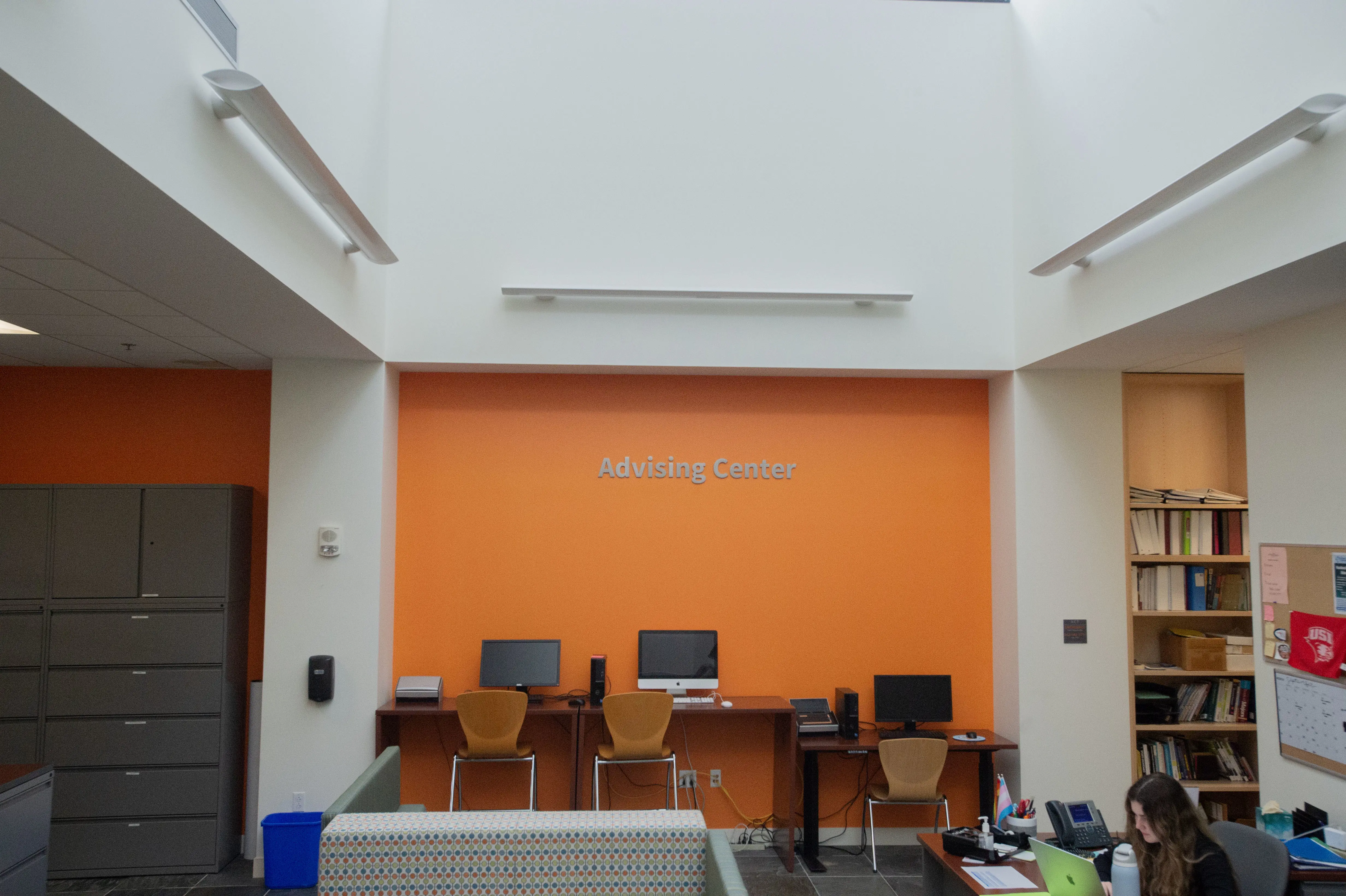 Interior of the Romain College of Business Advising Center