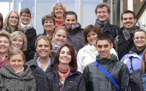 Group of students during 2012 Germany trip