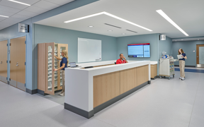 nurses station at the clinical simulation center