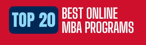 Top 20 Best Online MBA Programs Graphic