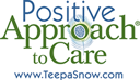 logo for Positive Approach to Care, www.TeepaSnow.com