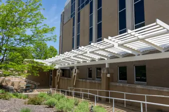 Campus life photo showing student activities and facilities