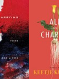 Covers of "The Carrying" and "All Its Charms"