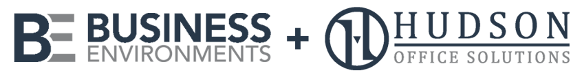 Business Environments and Hudson Office Solutions logo