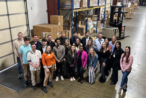 Students participate with EPackageSupply for a class project