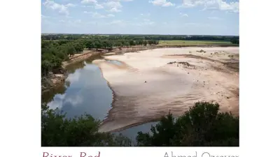 Exhibition postcard for Ahmed Ozsever's "River, Red"