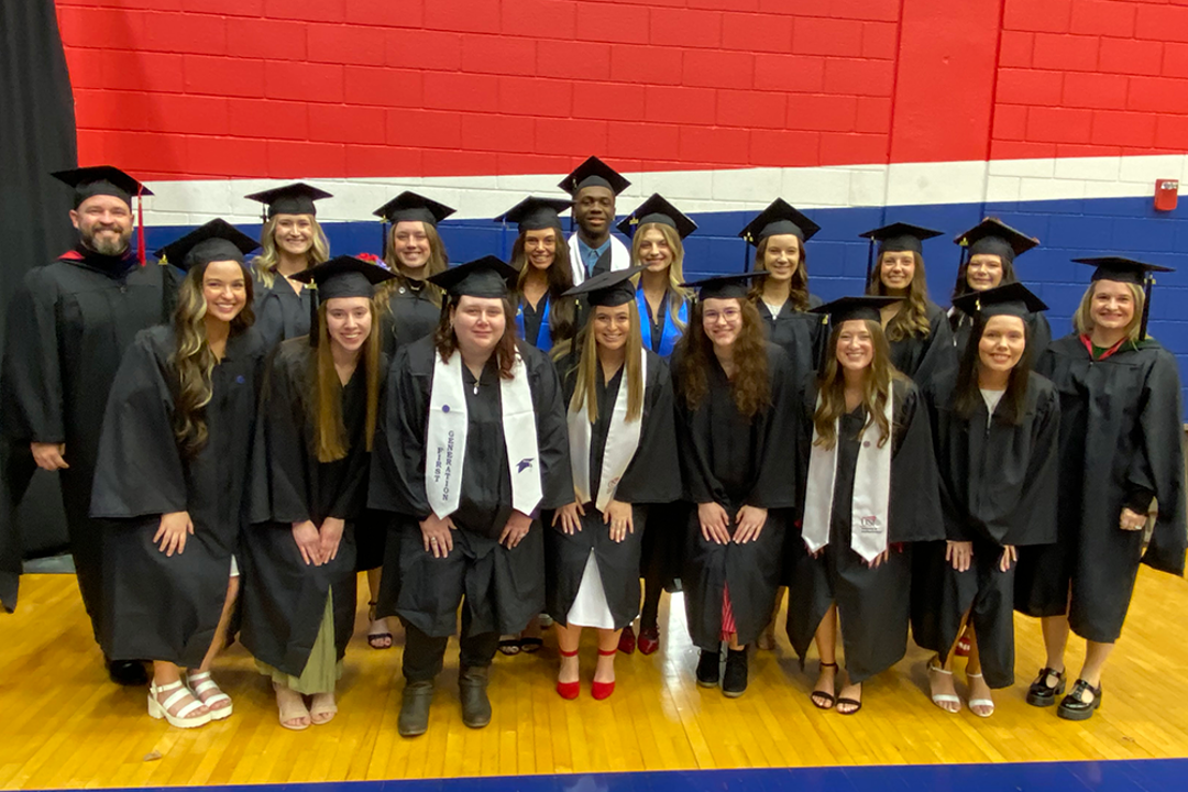 Group photo of OTA students at graduation