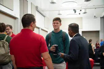 Campus life photo showing student activities and facilities