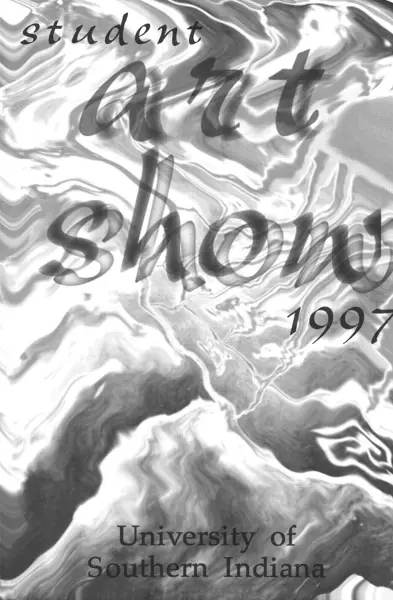 USI Student Art Show 1997 postcard, art by Judith Kane