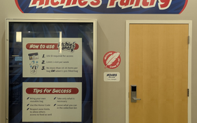 Photo of Entrance to Archie's Closet and Signage