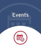 graphic of Events with a calendar