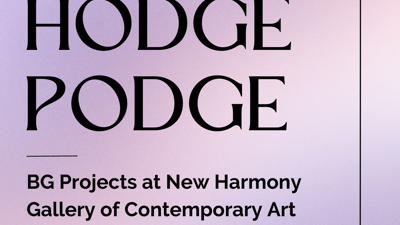 Exhibition poster for "Hodge Podge"