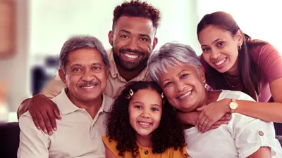 Group of smiling adults