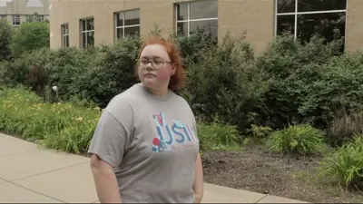 Photo of Caidence, who has Tourette's
