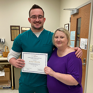 Photo of Jody Delp with Award Recipient