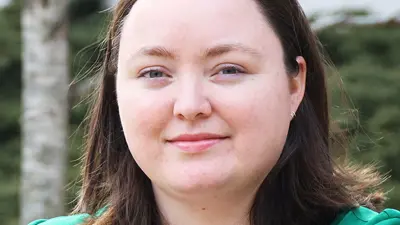 Casual portrait of Dr. Colleen Hughes, psychology, of Indiana University